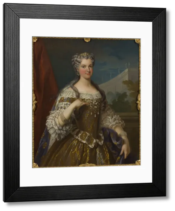 Framed Print : Portrait of Marie Leszczynska, Queen of France (1703-1768) Framed Print : Portrait of Marie Leszczynska, Queen of France (1703-1768)