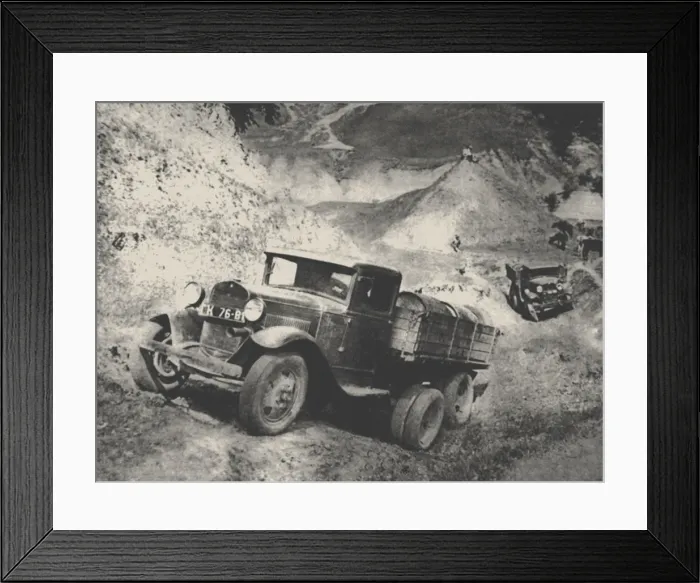 Framed Print : Motor Rally Moscow-Karakum-Moscow, 1933, 1933 Framed Print : Motor Rally Moscow-Karakum-Moscow, 1933, 1933