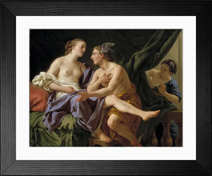 Framed Print : Mercury, Herse and Aglaurus, 1767 Framed Print : Mercury, Herse and Aglaurus, 1767