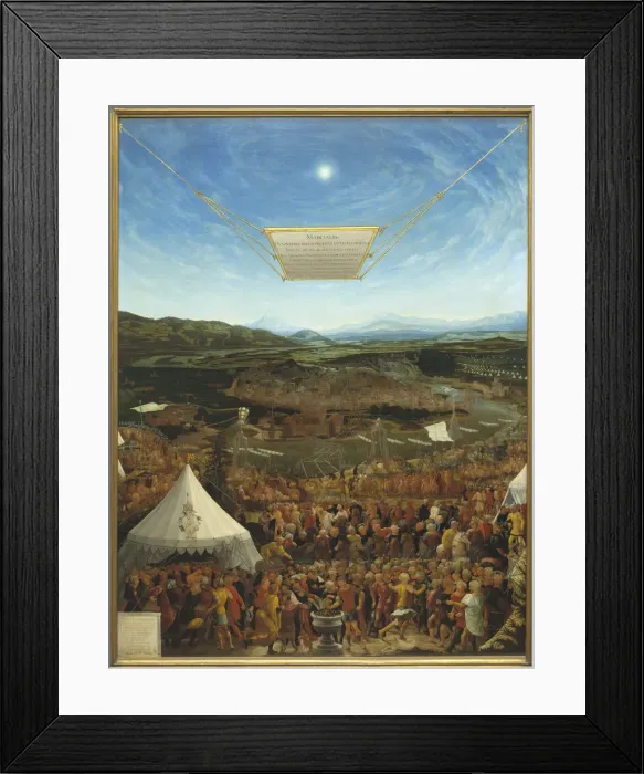 Framed Print : Mucius Scaevola before Porsenna, 1533 Framed Print : Mucius Scaevola before Porsenna, 1533