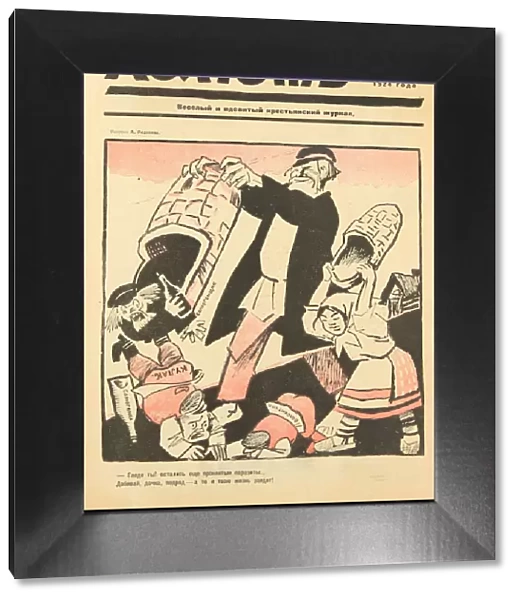 Down with the damned parasites! Cover of the Lapot Satirical Journal, 1924