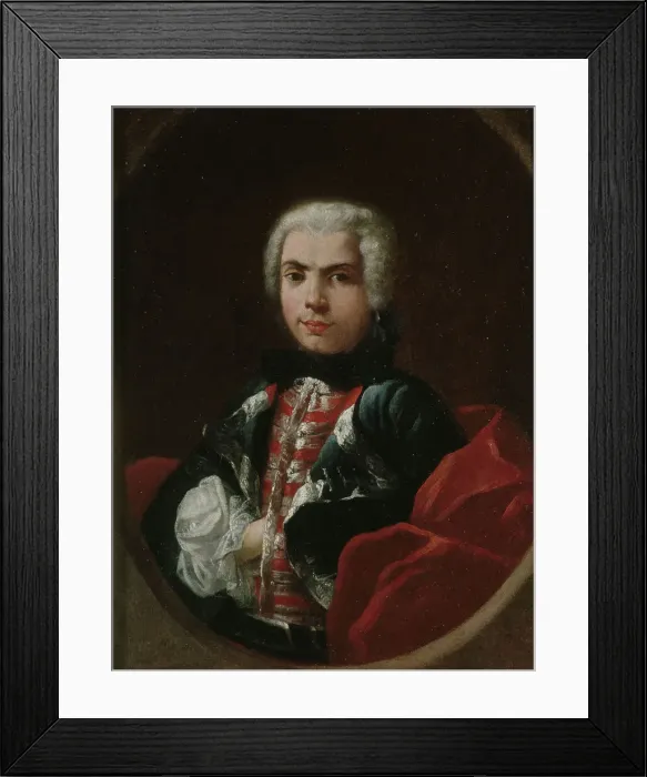 Framed Print : Portrait of the singer Farinelli (Carlo Broschi) (1705-1782), c. 1740 Framed Print : Portrait of the singer Farinelli (Carlo Broschi) (1705-1782), c. 1740