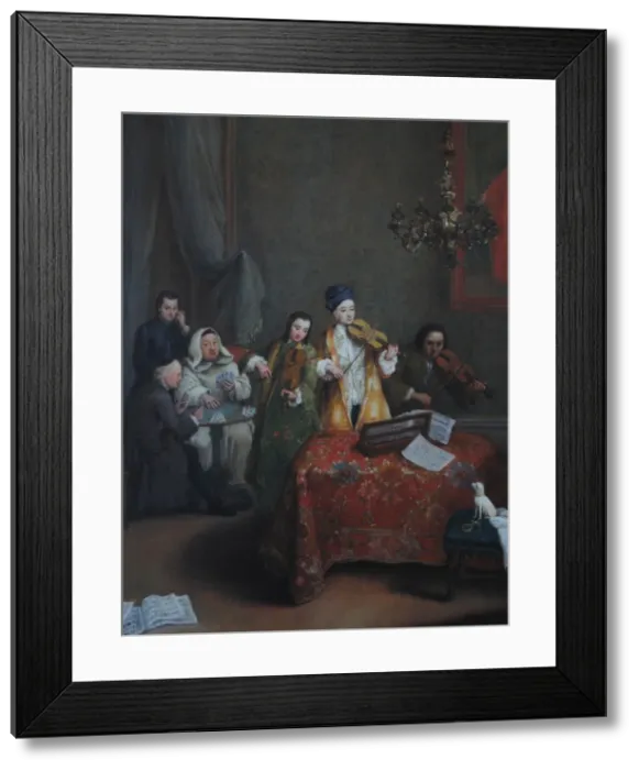 Framed Print : Concert, 1741 Framed Print : Concert, 1741