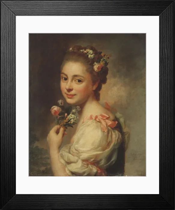 Framed Print : Marie Suzanne, the Artists Wife, 1763 Framed Print : Marie Suzanne, the Artists Wife, 1763