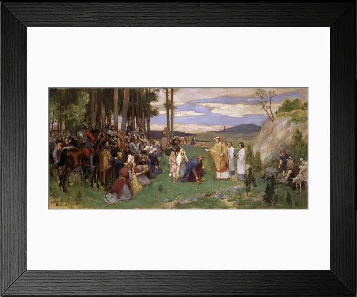 Framed Print : Ansgar Preaching Christianity Framed Print : Ansgar Preaching Christianity