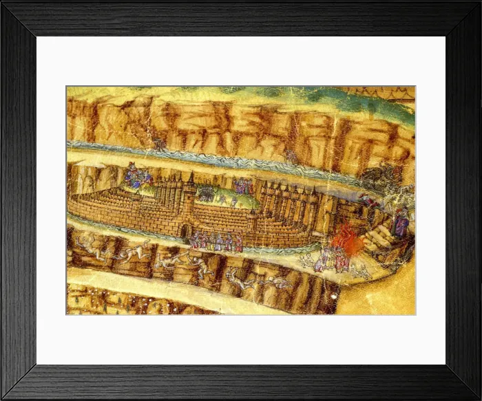 Framed Print : Inferno. (Abyss of Hell). Illustration to the Divine Comedy by Dante Alighieri (Detail), 1480-1490 Framed Print : Inferno. (Abyss of Hell). Illustration to the Divine Comedy by Dante Alighieri (Detail), 1480-1490