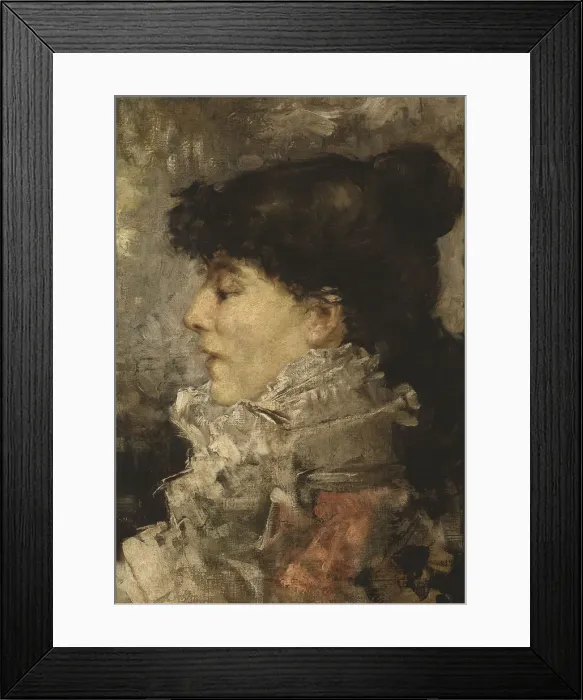 Framed Print : Portrait of Sarah Bernhardt (1844-1923), 1870s
