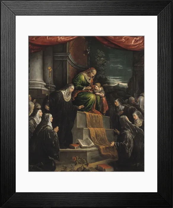 Framed Print : Saint Anne and Mary as child Framed Print : Saint Anne and Mary as child
