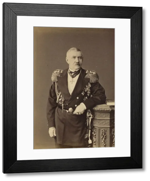 Framed Print : Portrait of Count Frederick Maurice (Fyodor Loginovich) van Heiden (1821-1900), 1874 Framed Print : Portrait of Count Frederick Maurice (Fyodor Loginovich) van Heiden (1821-1900), 1874