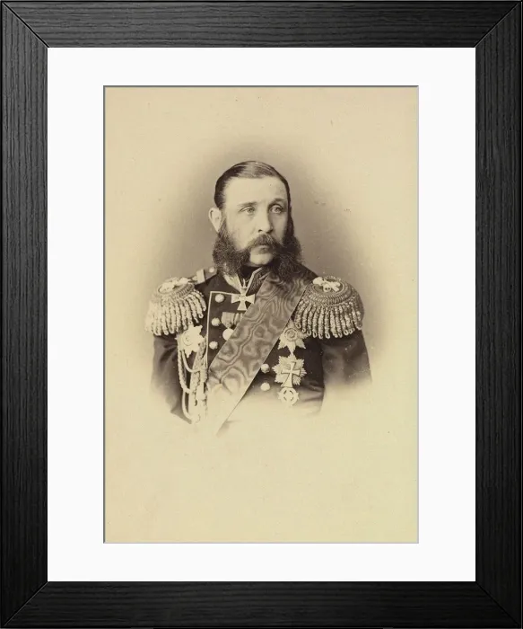 Framed Print : Portrait of Samuil Alexeyevich Greig (1827-1887), 1874 Framed Print : Portrait of Samuil Alexeyevich Greig (1827-1887), 1874