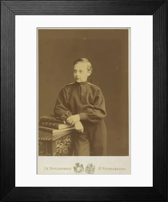 Framed Print : Portrait of Grand Duke Constantine Constantinovich of Russia (1858-1915), c. 1870 Framed Print : Portrait of Grand Duke Constantine Constantinovich of Russia (1858-1915), c. 1870