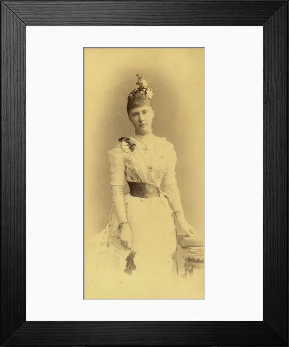 Framed Print : Portrait of Grand Duchess Elizaveta Mavrikievna of Russia (1865-1927), c. 1883-1884 Framed Print : Portrait of Grand Duchess Elizaveta Mavrikievna of Russia (1865-1927), c. 1883-1884