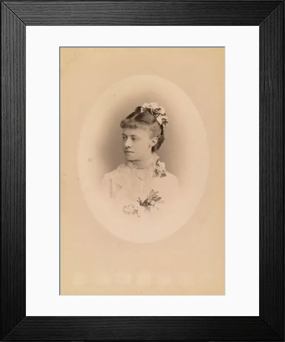 Framed Print : Portrait of Duchess Therese Petrovna of Oldenburg (1852-1883), Princess Romanovskaia, c. 1880 Framed Print : Portrait of Duchess Therese Petrovna of Oldenburg (1852-1883), Princess Romanovskaia, c. 1880