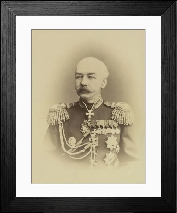 Framed Print : Portrait of General Konstantin Petrovich von Kaufman (1818-1882), c. 1874 Framed Print : Portrait of General Konstantin Petrovich von Kaufman (1818-1882), c. 1874
