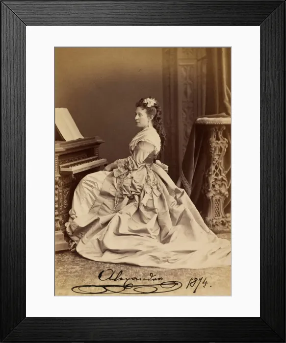 Framed Print : Portrait of Grand Duchess Alexandra Iosifovna of Saxe-Altenburg (1830-1911), 1874 Framed Print : Portrait of Grand Duchess Alexandra Iosifovna of Saxe-Altenburg (1830-1911), 1874