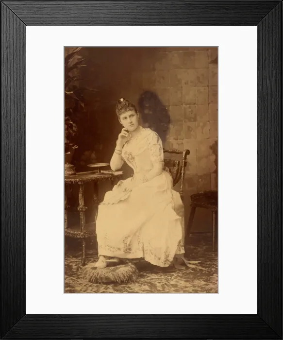 Framed Print : Portrait of Grand Duchess Alexandra Georgievna of Russia (1870-1891), c. 1888 Framed Print : Portrait of Grand Duchess Alexandra Georgievna of Russia (1870-1891), c. 1888