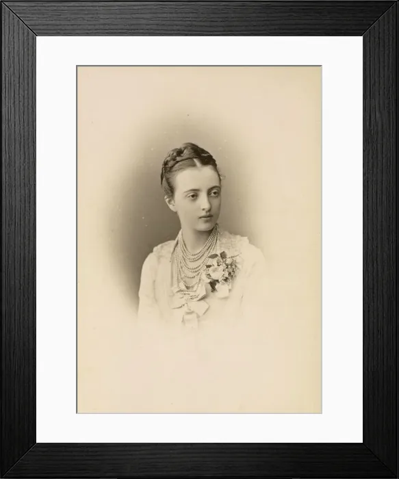 Framed Print : Portrait of Grand Duchess Anastasia Mikhailovna of Russia (1860-1922), 1879 Framed Print : Portrait of Grand Duchess Anastasia Mikhailovna of Russia (1860-1922), 1879