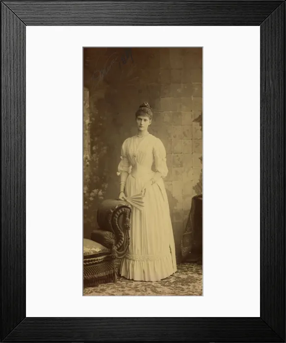 Framed Print : Portrait of Empress Alexandra Fyodorovna of Russia (1872-1918) as Grand Duchess, 1889 Framed Print : Portrait of Empress Alexandra Fyodorovna of Russia (1872-1918) as Grand Duchess, 1889