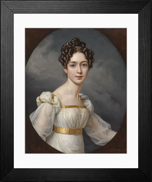 Framed Print : Portrait of Josephine of Leuchtenberg (1807-1876), Crown Princess of Sweden and Norway, 1823 Framed Print : Portrait of Josephine of Leuchtenberg (1807-1876), Crown Princess of Sweden and Norway, 1823