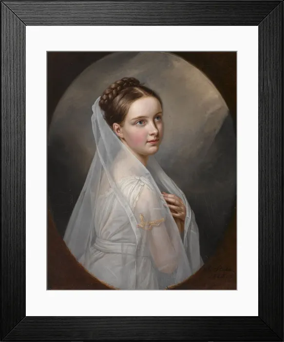 Framed Print : Countess Amalie Ludovika von Sayn-Wittgenstein-Sayn (1812-1825), 1825 Framed Print : Countess Amalie Ludovika von Sayn-Wittgenstein-Sayn (1812-1825), 1825