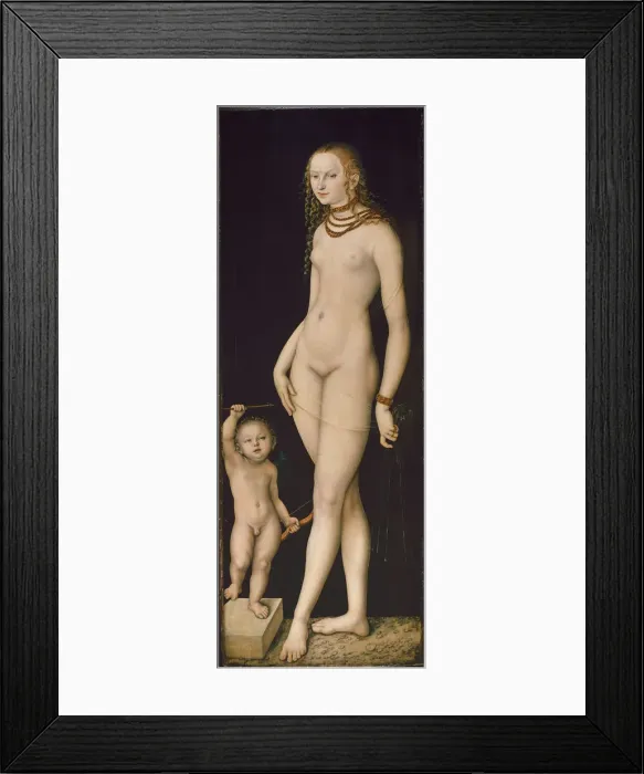 Framed Print : Venus and Cupid, ca 1530 Framed Print : Venus and Cupid, ca 1530