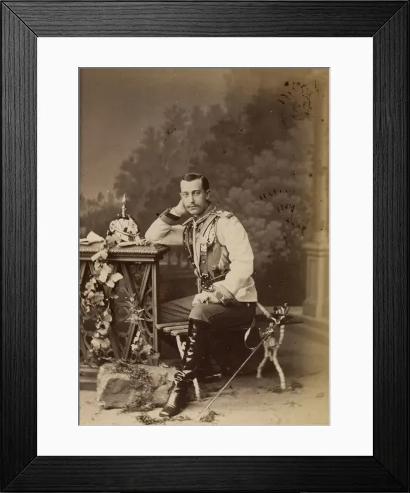 Framed Print : Portrait of Grand Duke Sergei Maximilianovich of Leuchtenberg (1849-1877), 1873 Framed Print : Portrait of Grand Duke Sergei Maximilianovich of Leuchtenberg (1849-1877), 1873