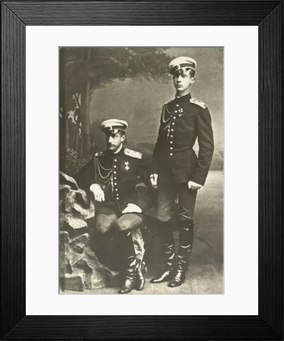 Framed Print : Grand Duke Constantin Constantinovich and Grand Duke Dimitri Constantinovich of Russia, c. 1890 Framed Print : Grand Duke Constantin Constantinovich and Grand Duke Dimitri Constantinovich of Russia, c. 1890