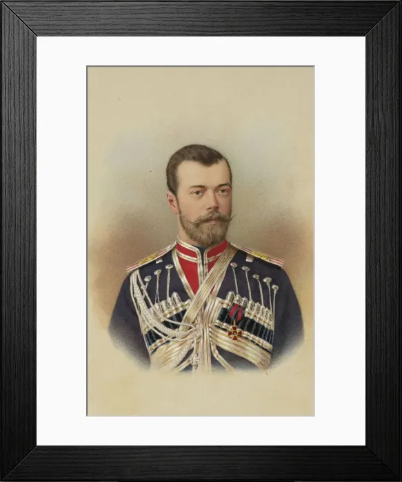 Framed Print : Portrait of Emperor Nicholas II (1868-1918), c. 1895 Framed Print : Portrait of Emperor Nicholas II (1868-1918), c. 1895