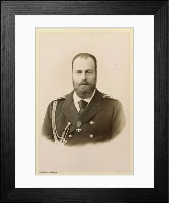 Framed Print : Portrait of Grand Duke Alexei Alexandrovich of Russia (1850-1908), ca 1894 Framed Print : Portrait of Grand Duke Alexei Alexandrovich of Russia (1850-1908), ca 1894