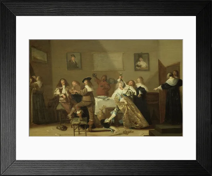Framed Print : Tavern Scene, 1639 Framed Print : Tavern Scene, 1639