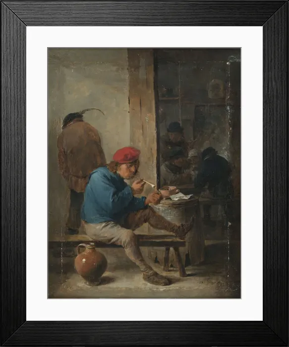 Framed Print : Tavern Scene with Smokers Framed Print : Tavern Scene with Smokers