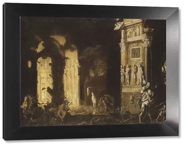 The Fire of Troy with Aeneas Carrying Anchises