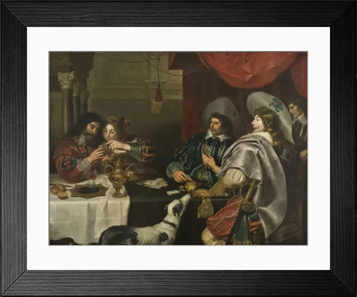 Framed Print : The Card Game Framed Print : The Card Game