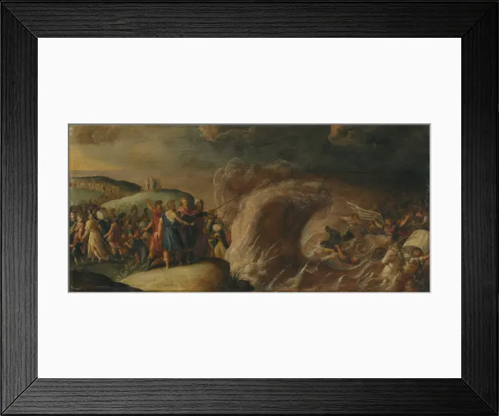 Framed Print : The Israelites crossing of the Red Sea Framed Print : The Israelites crossing of the Red Sea