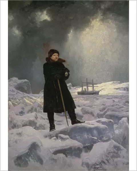 Portrait of the Arctic explorer Baron Adolf Erik Nordenskiold (1832-1901), 1886