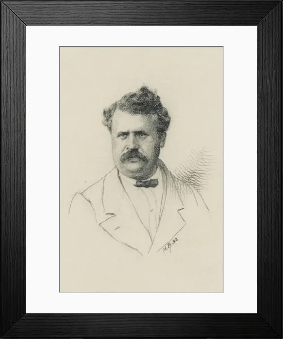 Framed Print : Portrait of Louis Vuitton (1821-1892), 1892 Framed Print : Portrait of Louis Vuitton (1821-1892), 1892