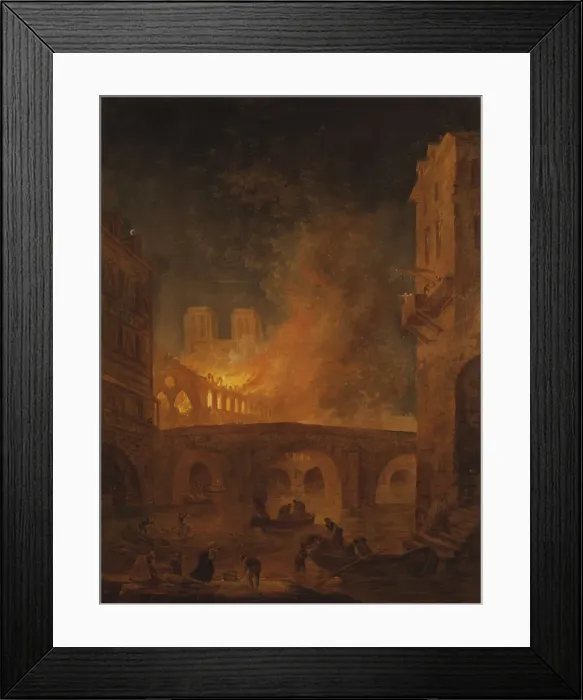 Framed Print : The Fire of Hotel-Dieu in Paris, 1772 Framed Print : The Fire of Hotel-Dieu in Paris, 1772