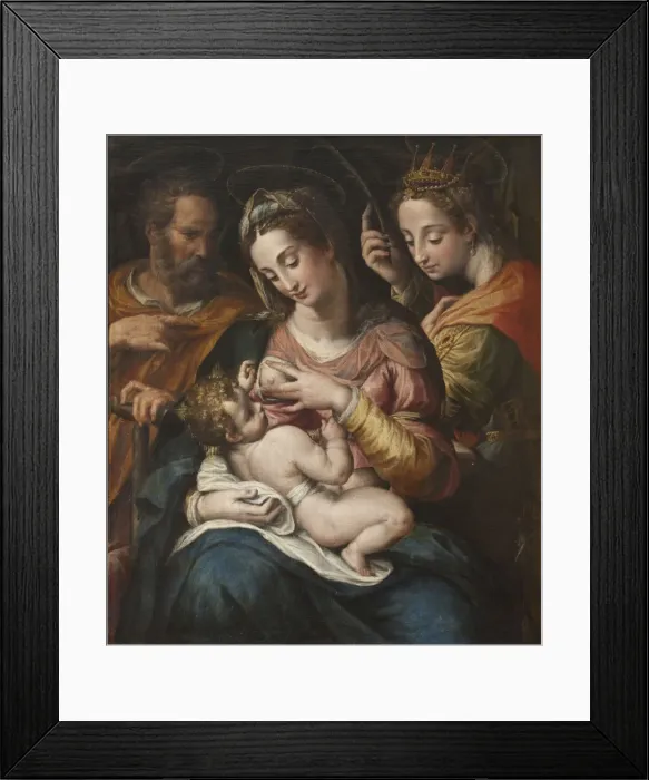 Framed Print : The Holy Family with Saint Catherine Framed Print : The Holy Family with Saint Catherine