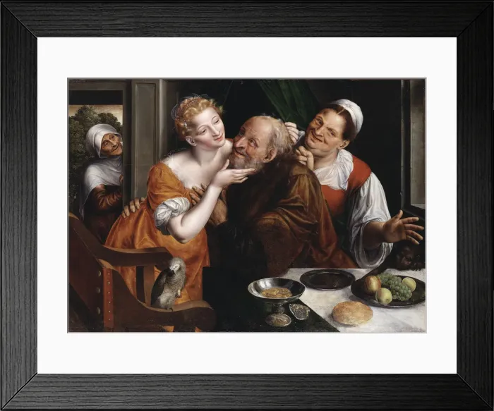 Framed Print : The Ill-matched Couple, 1566 Framed Print : The Ill-matched Couple, 1566