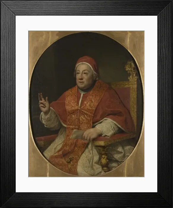 Framed Print : Portrait of the Pope Clement XIII (1693-1769) Framed Print : Portrait of the Pope Clement XIII (1693-1769)