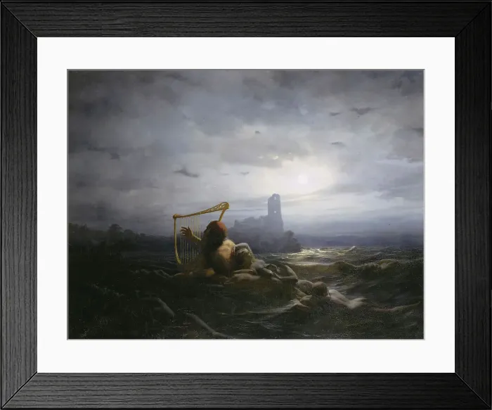 Framed Print : Neck and the Daughters of AEgir, 1850 Framed Print : Neck and the Daughters of AEgir, 1850