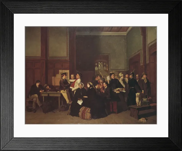 Framed Print : Third Class Waiting Room, 1865 Framed Print : Third Class Waiting Room, 1865