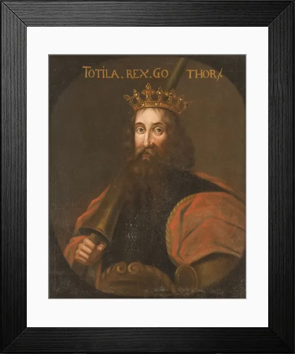 Framed Print : Totila, King of the Ostrogoths Framed Print : Totila, King of the Ostrogoths