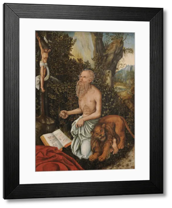 Framed Print : Saint Jerome, ca 1516-1518 Framed Print : Saint Jerome, ca 1516-1518
