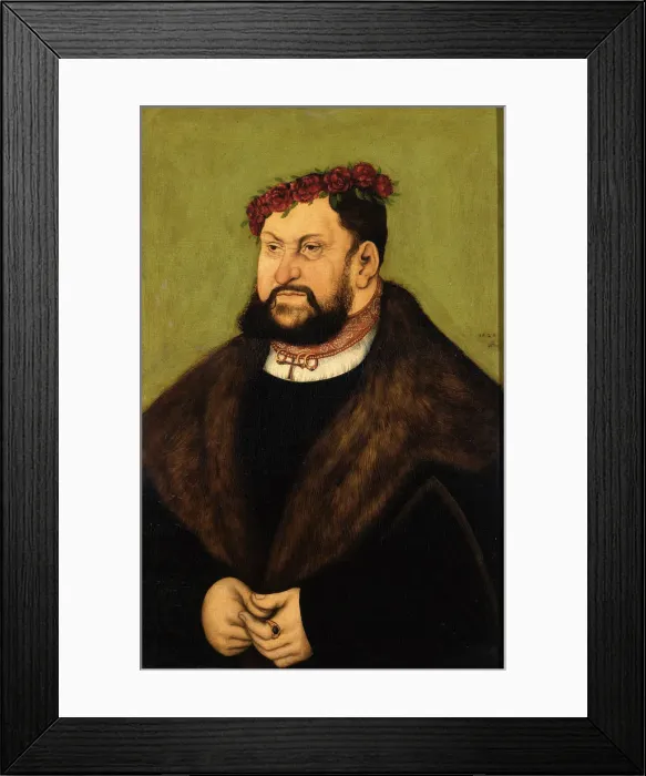Framed Print : Johann the Steadfast (1468-1532), Elector of Saxony, 1526 Framed Print : Johann the Steadfast (1468-1532), Elector of Saxony, 1526