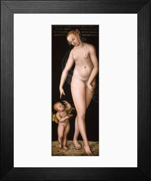 Framed Print : Venus with Cupid the Honey Thief, after 1537 Framed Print : Venus with Cupid the Honey Thief, after 1537