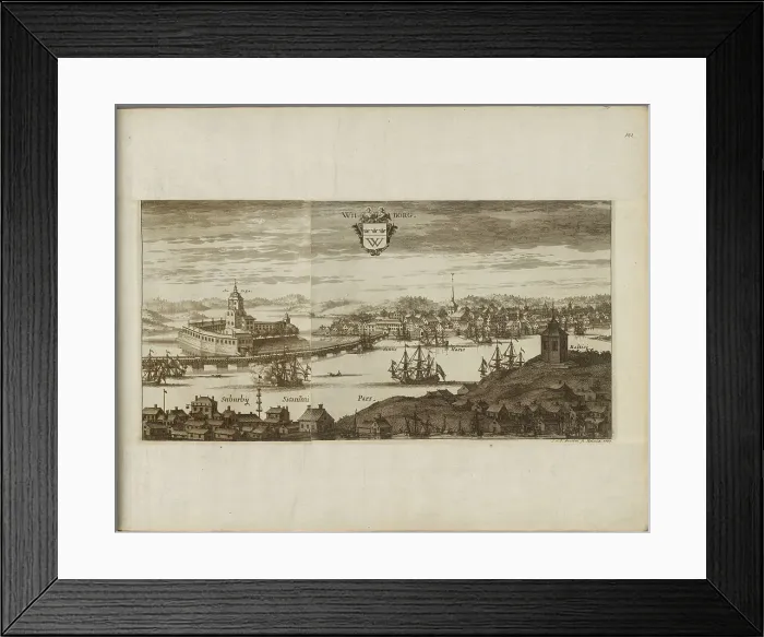 Framed Print : View of Vyborg, Between 1667 and 1700 Framed Print : View of Vyborg, Between 1667 and 1700