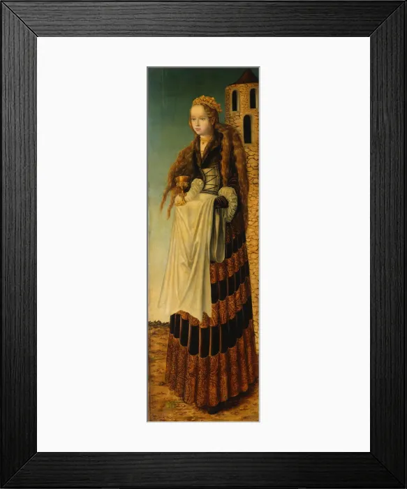 Framed Print : Saint Barbara, c. 1516 Framed Print : Saint Barbara, c. 1516