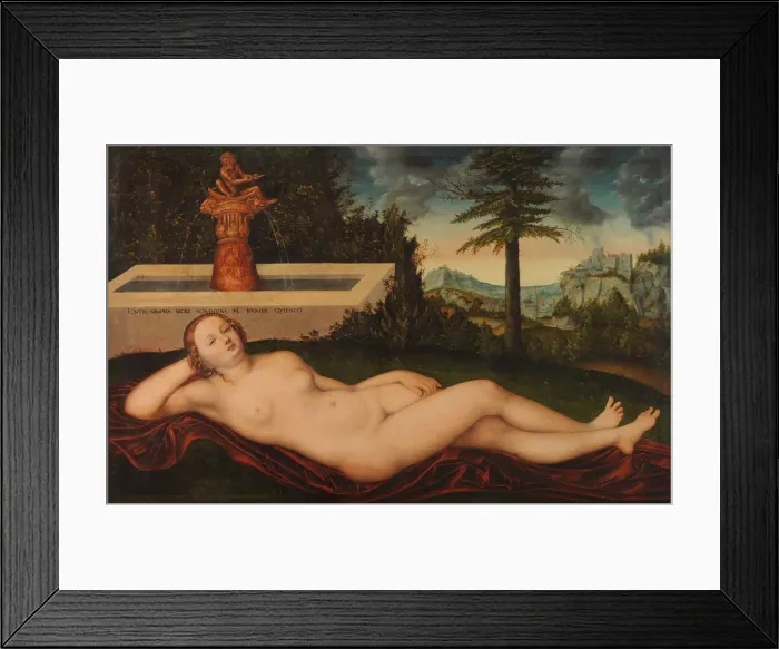 Framed Print : The Nymph of the spring, 1518 Framed Print : The Nymph of the spring, 1518