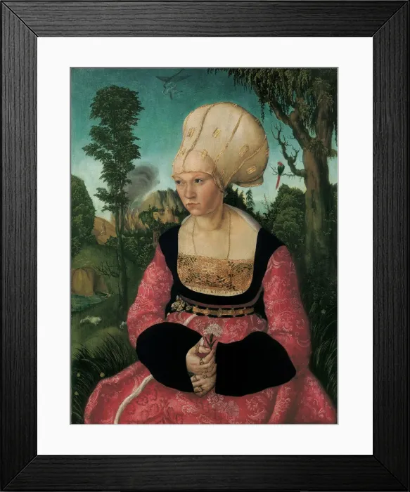 Framed Print : Portrait of Anna Cuspinian, 1502 Framed Print : Portrait of Anna Cuspinian, 1502